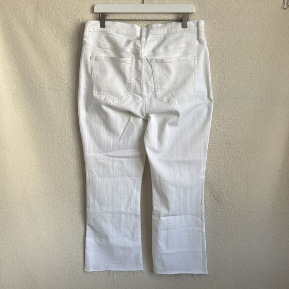 J Crew J Crew 9 Inch demi-boot crop jean in white wash‎ Womens Size 32 White - Picture 3 of 11